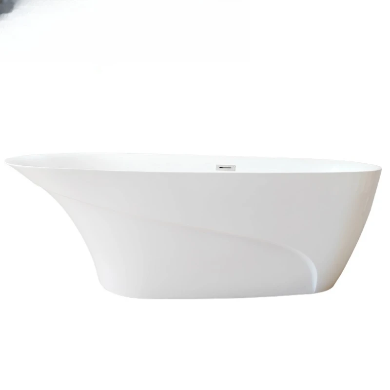 

Acrylic minimalist thin edge seamless splicing modern independent bathtub