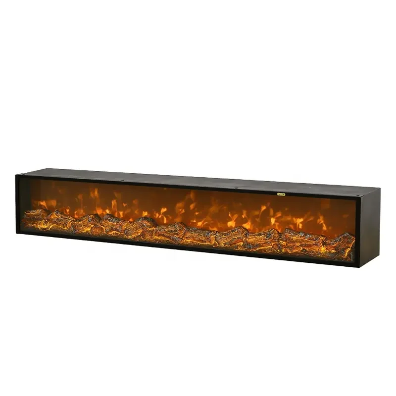 OEM/ODM Luxury Modern 1800mm Electric Fireplace Insert Custom Artificial LED Display Remote Control Heater for Household Use