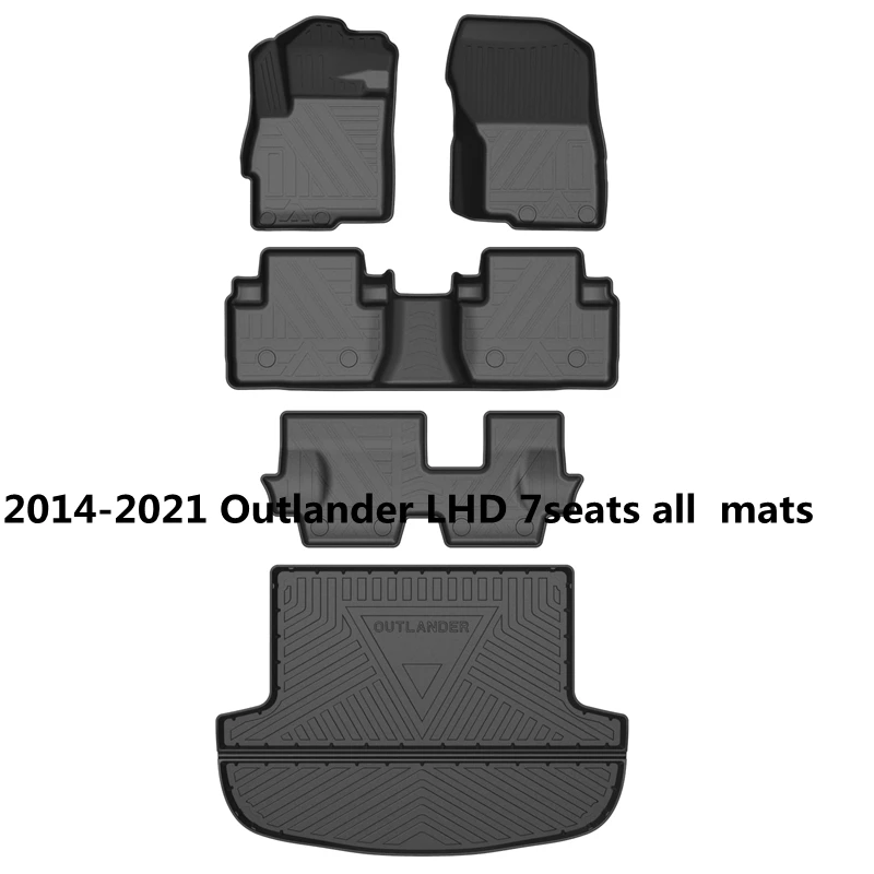 Use for RHD 14-2022 Mitsubishi Outlander floor mat trunk mat custom AllWeather Floor Mat Fit For Outlander waterproof floor mat