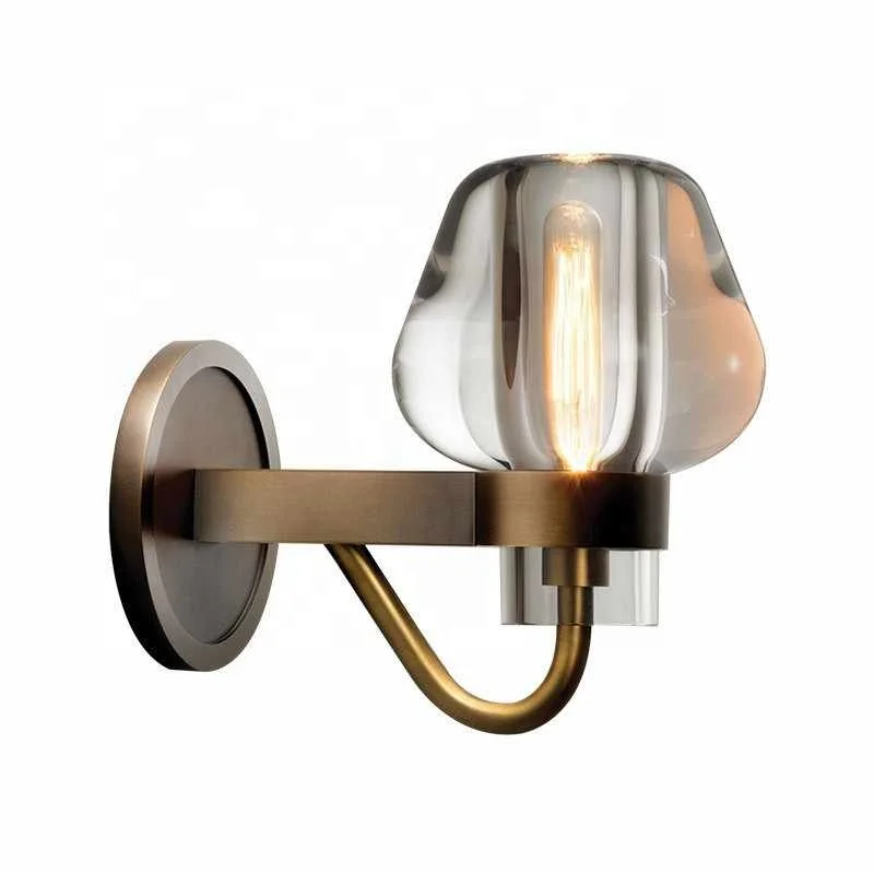 

Современный роскошный бронзовый медный хрустальный абажур K9, настенный светильник для гостиной, прикроватная тумбочка