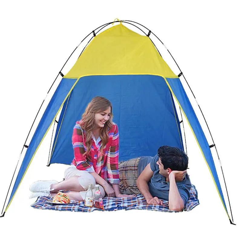 Beach Tent Portable Beach Tent Sun Shelter Canopy Easy Setup Sun Shelter For Fishing Hiking Camping Waterproof