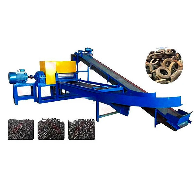 Waste Tyre To Rubber Granules Complete Processing Line for Playground Safety Mat Manufacturing Plant Customized Setup Hot Sale