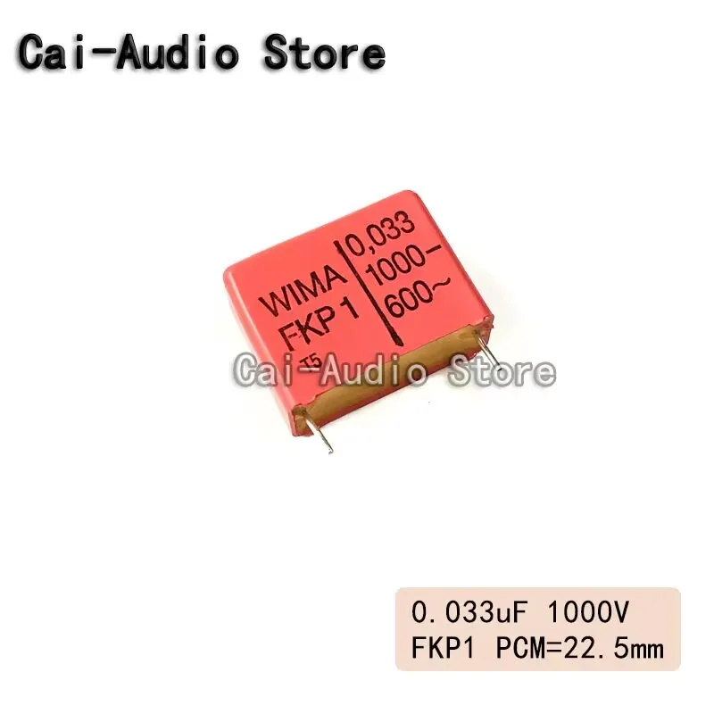 2PCS/5PCS/10PCS/Lot Brand NEW Germany WIMA FKP1 1000V 0.033UF 333 3.3NF Film Capacitor 1000v0.033UF 333 Pitch22.5mm FKP1O123305H
