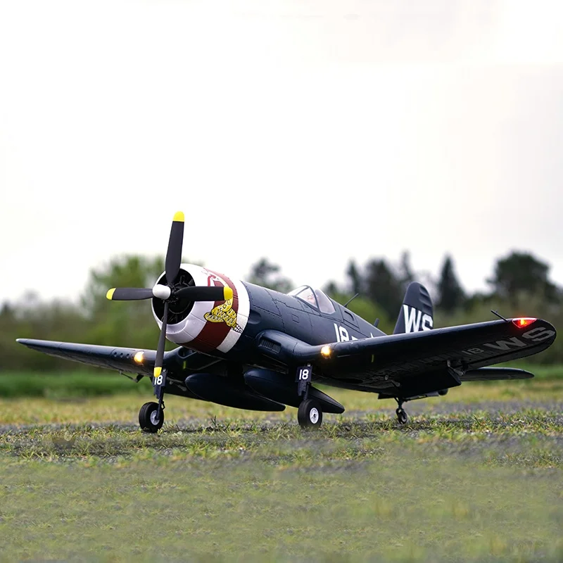 Professional Remote-Controlled Aircraft 1.1m Pirate F4u-4 Electric Rc Model Fixed Wing Real Assembly World War Ii Aircraft Model