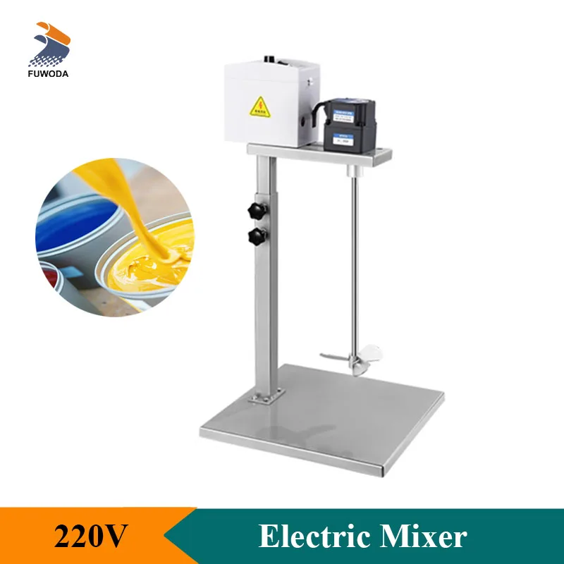 Commercial Mixer Industrial Liquid Agitator Mixer Adjustable Height 60-400W High Efficiency Mixing Rod