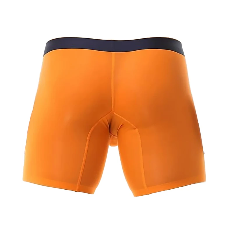 مضلع الحرير الجليد الرجال رقيقة مرونة سلس الملابس الداخلية تمديد الساق تقليد شفافة طويلة الملاكم حجم كبير ينغيرييس أرض الإنسان #3