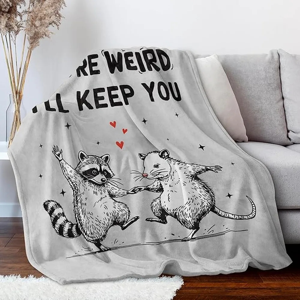 Gifts For Best Friend Woman Friendsgiving Gifts Funny Blankets Fun And Quirky Cat Illustrations