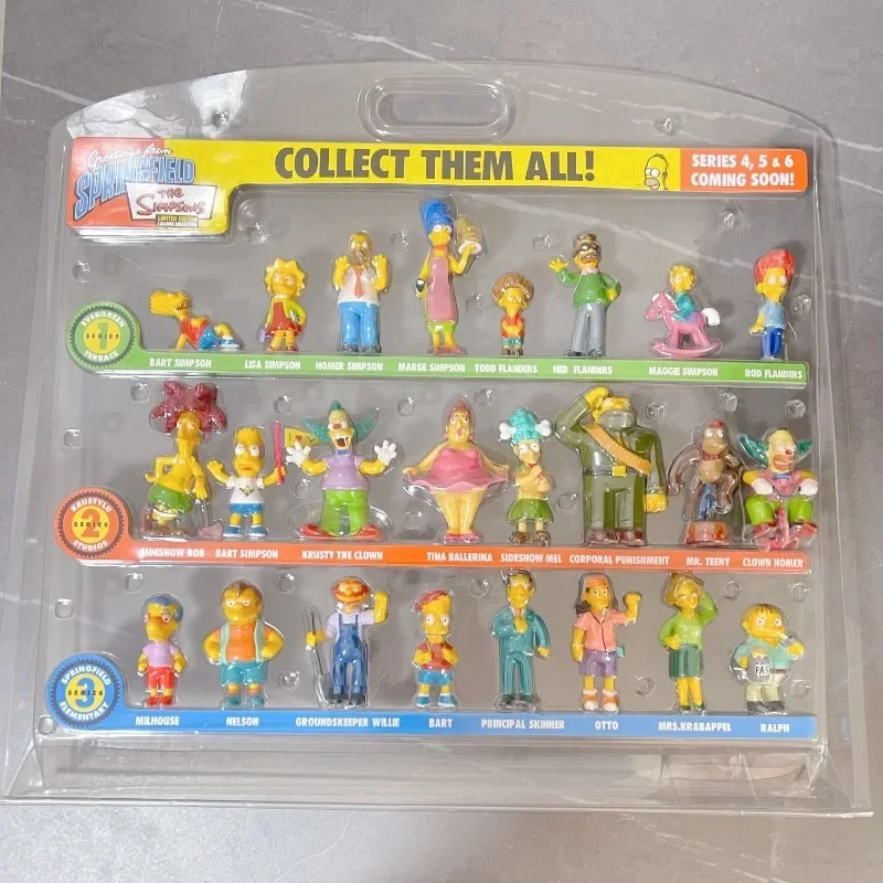 The Simpsons 24 Boxed Simpsons Handheld Cartoon Dolls Toy Set Twisted Egg, Novel Christmas Gift