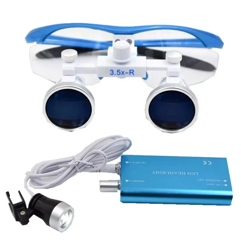 New Technology Binoculars Opticals Glass Loupes 5 Colors Availables 2.5X/3.5X Magnifications Headlight