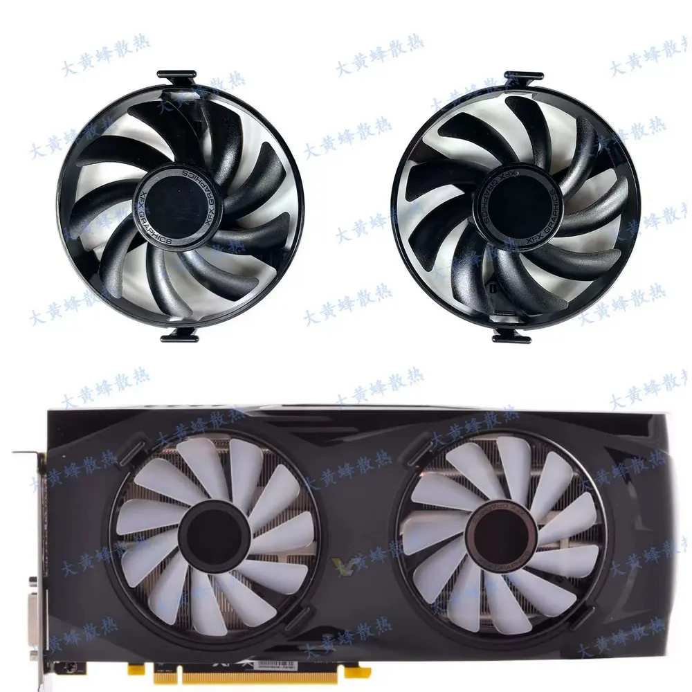 New Cooling Fan for XFX Radeon RX580 RX570 RX480 RX470 Graphics Video Card