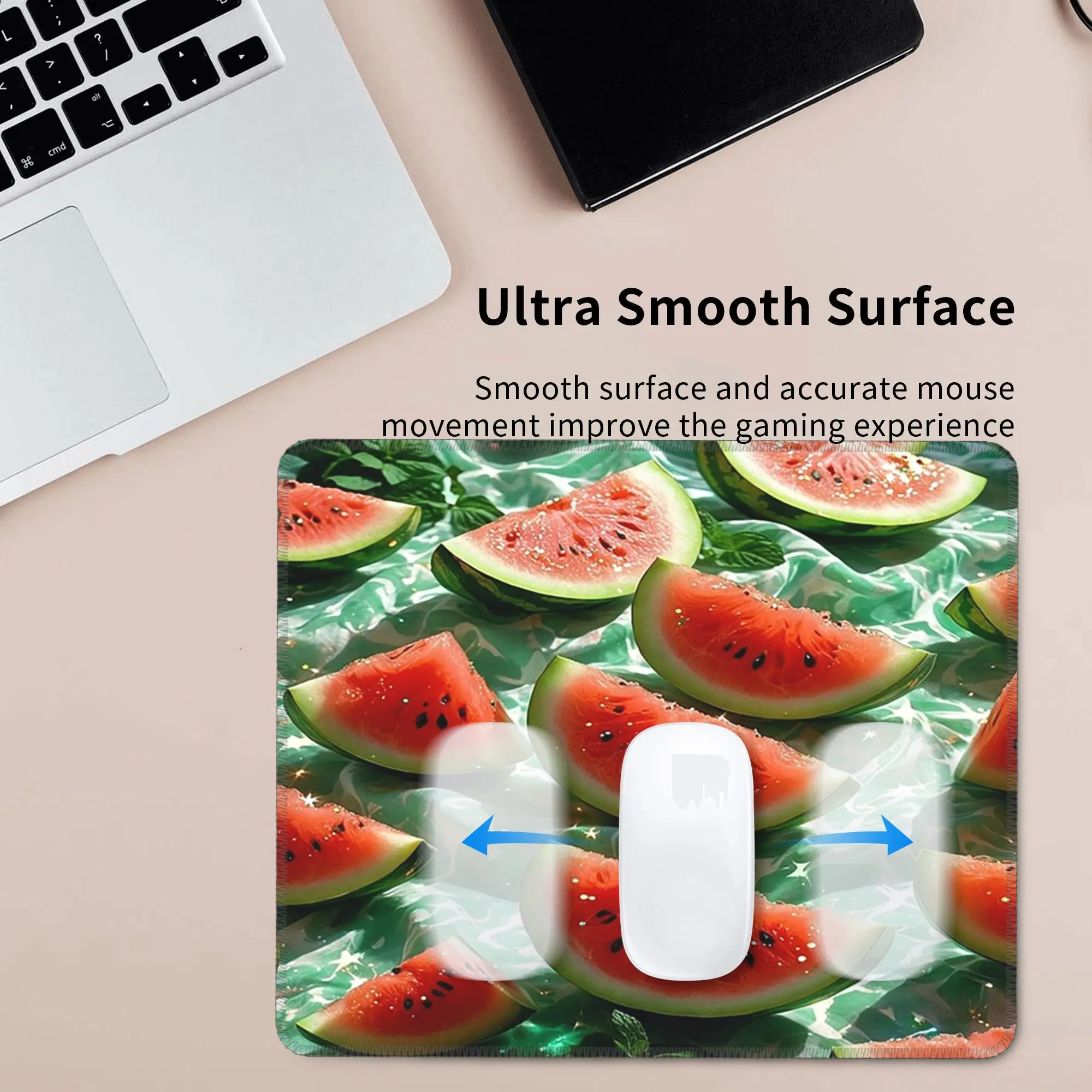 Watermelon slices Mouse Pad Computer Keyboard Mouse Mat Gaming PC Laptop Desk Mat Office Accessories Table Mats