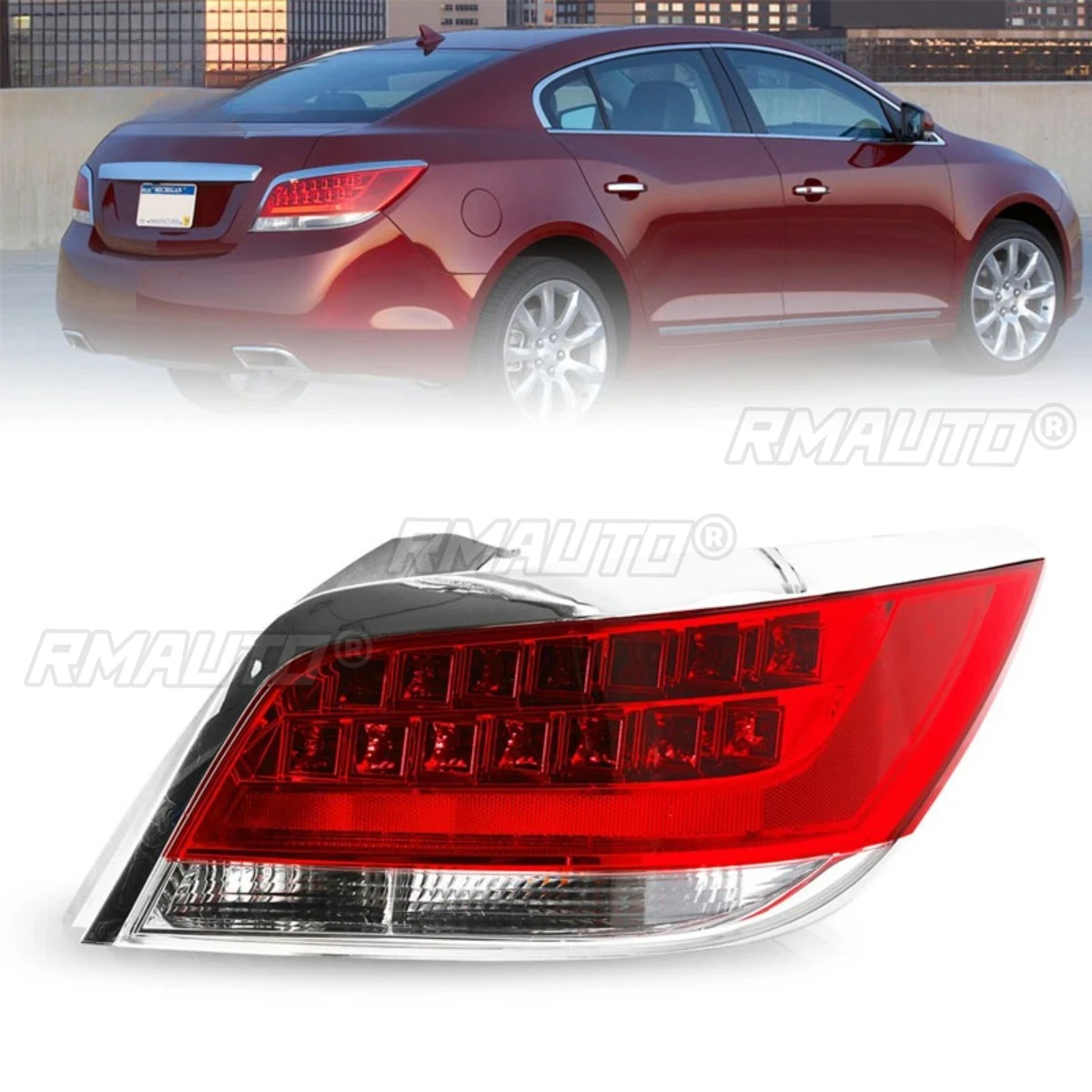 

Left Right Rear LED Taillight Taillamp Assembly Wide Light Corner Lamp For Buick LaCrosse 2010-2013 22891782 22891783