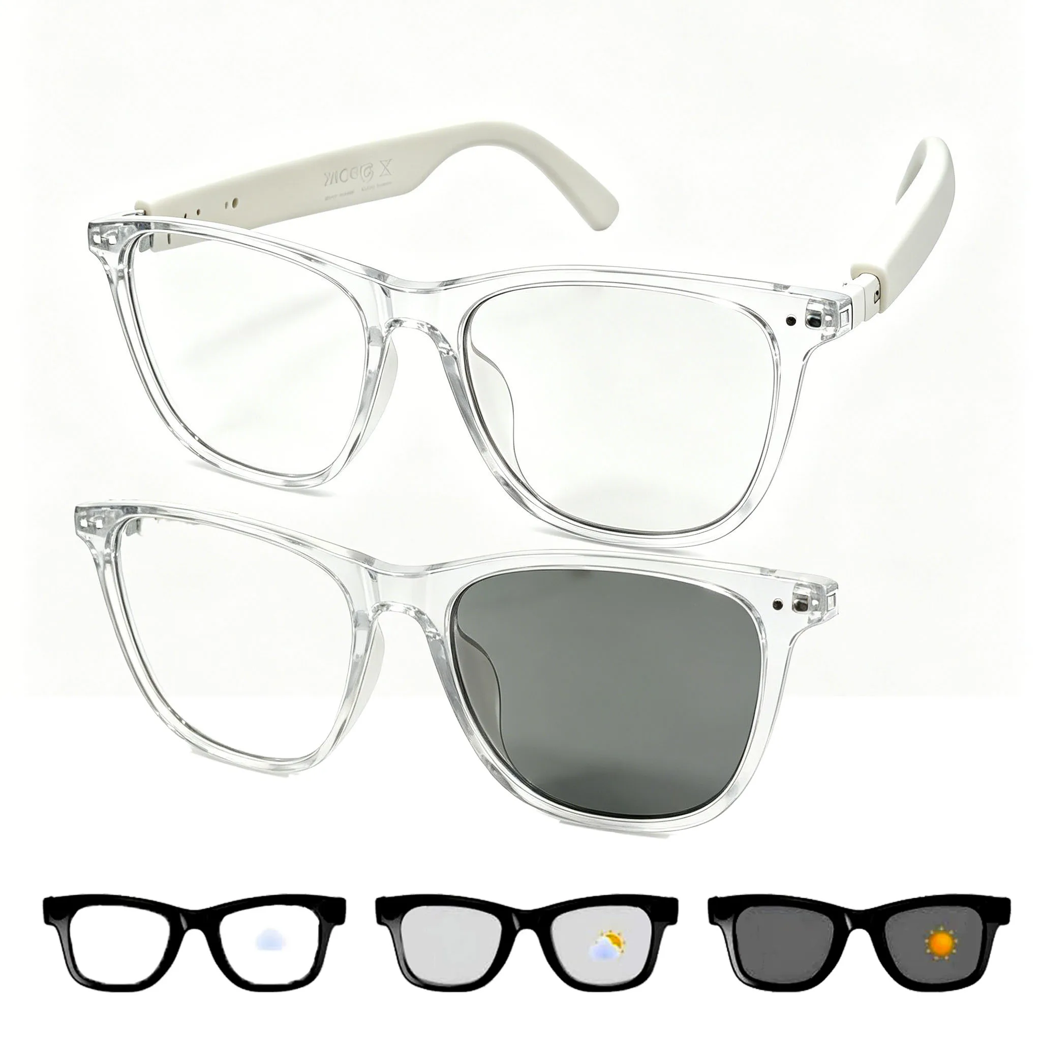 Smart Glasses Multifunctional Translation Uv Polarized Lens with Audio Speakers Mic Bluetooth Sunglasses for Men Women Outdoor