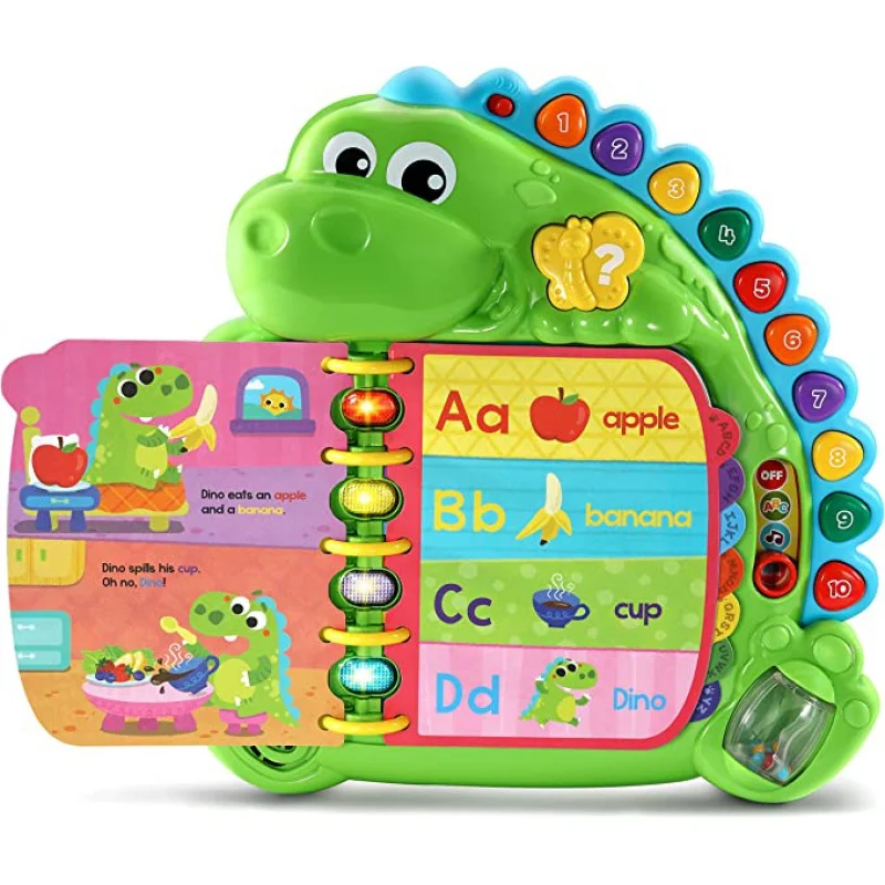 LeapFrog Dino's Delightful Day Alphabet Book, Green