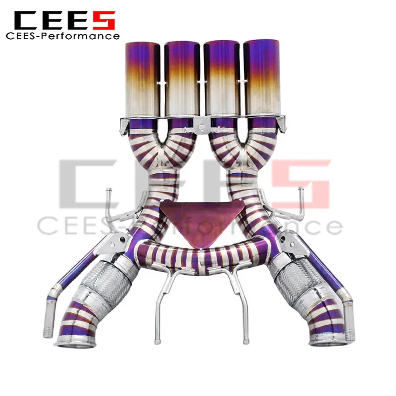CEES Catback Exhaust for Mclaren 765LT 4.0T 2020+ Racing Supersport Street Axle Back Straight-through Muffler