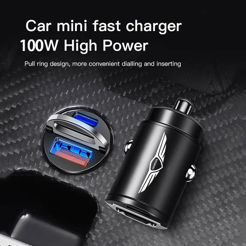 100W Autoladegerät 5-Port-LED-Digitalanzeige für Genesis G80 GV70 GV80 GV60 G70 Essentia Neolun G90 GV90 X