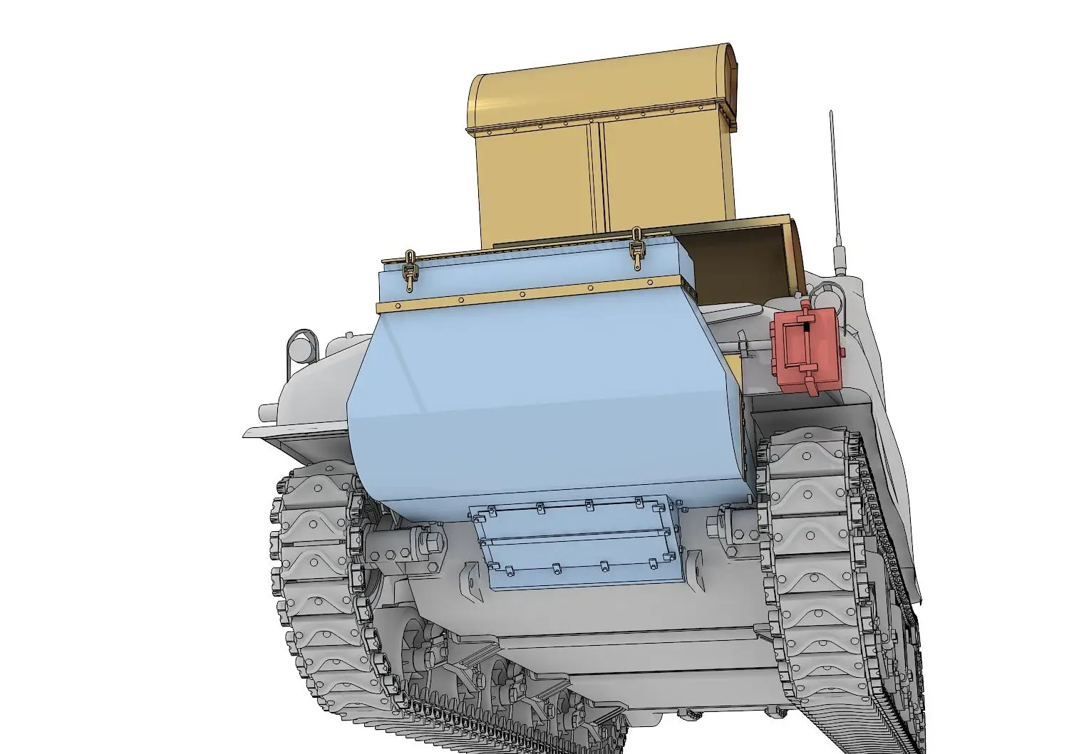 Heavy Hobby LM-35027 1/35 SCALE WWII U.S. Army PACIFIC WAR SHERMAN M4/M4A1 DEEP WADING KIT