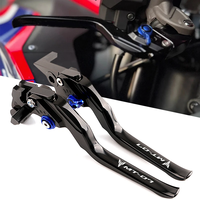 

MT07 2025 мотоциклетные регулируемые рычаги тормозной муфты с ЧПУ для Yamaha MT-07 MT07 MT 07 2013-2026 + аксессуары, рычаг тормозной муфты