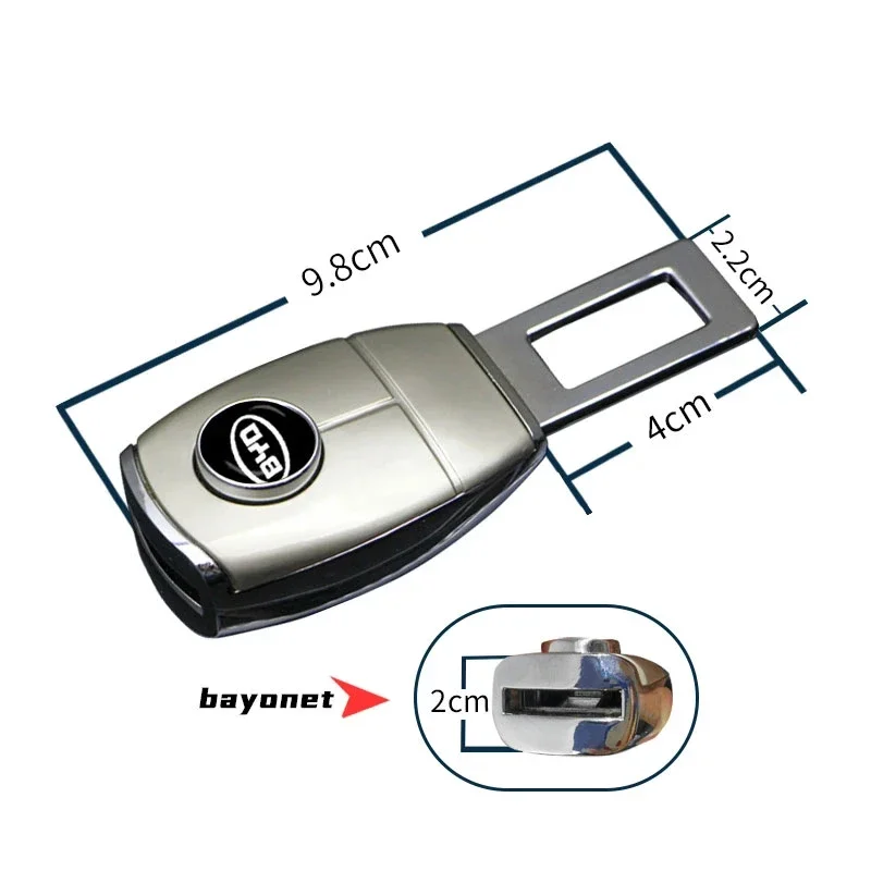 Car Seat Belt Clip Plug Extender Extension Safety Buckle For BYD Tang F3 E6 Atto 3 EV Yuan Plus Song Max F0 G3 I3 Ea1 Dmi G6 Qin