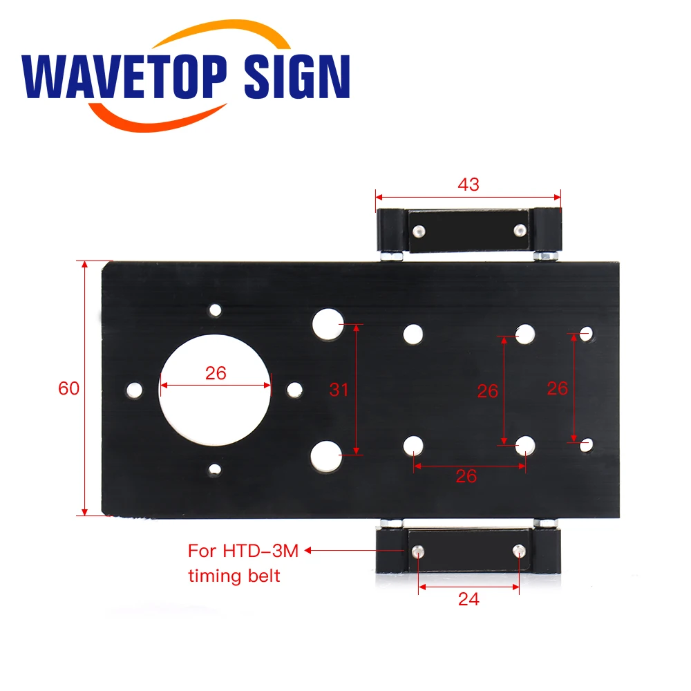 WaveTopSign E Series CO2 Laser Head Set + 1Pcs Focus Lens + 3Pcs Si / Mo Mirrors for Co2 Laser Engraver Cutting Machine Parts