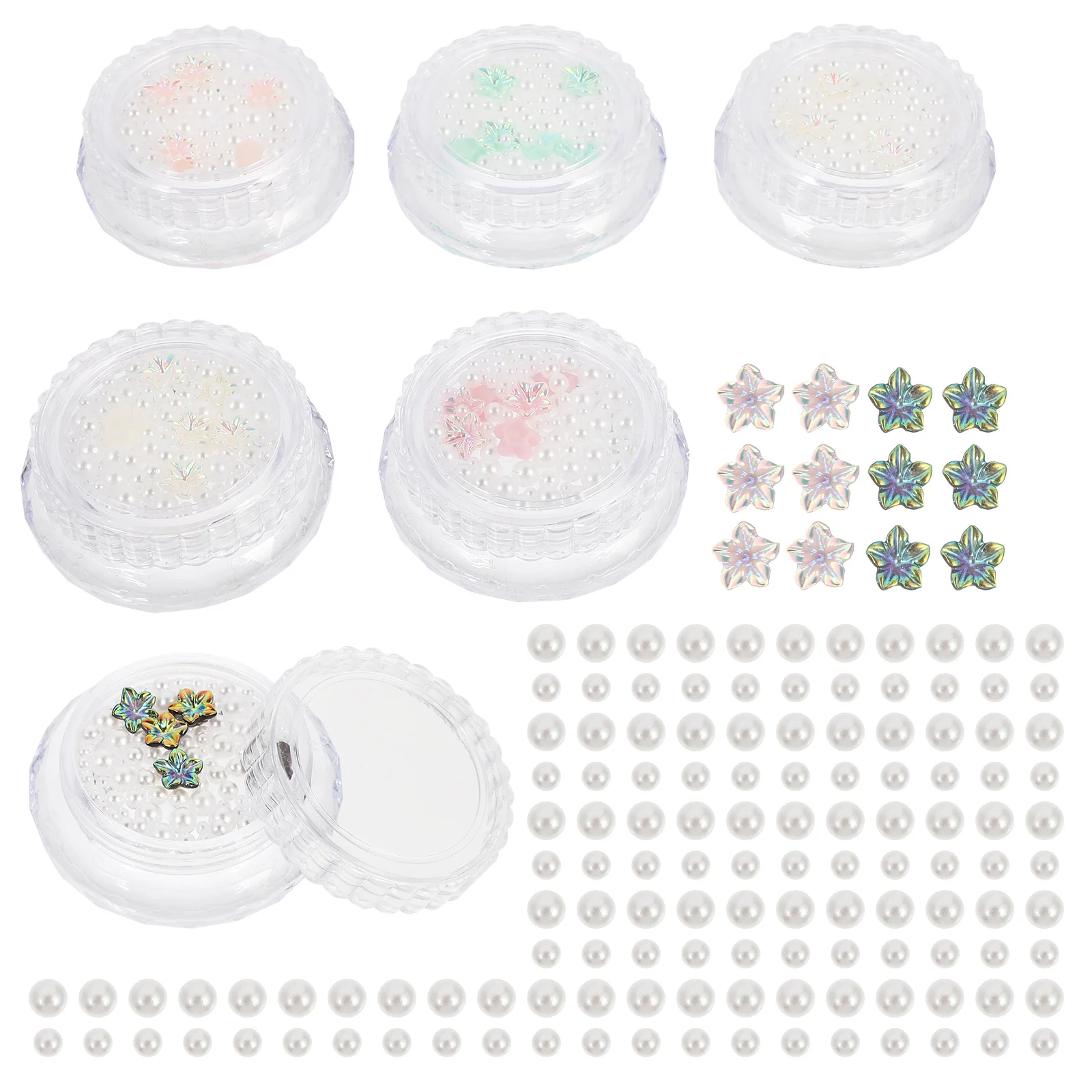 6 Boxes Ballet Shoes Nail Art Decors Exquisite Manicure Ornaments for Dating Shopping Work Decorative Nail Charm Set