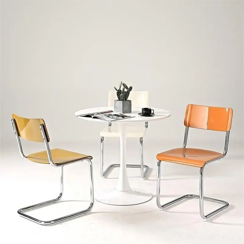 Nordic dining chair modern simple home dining table chair backrest  casual creative suspension