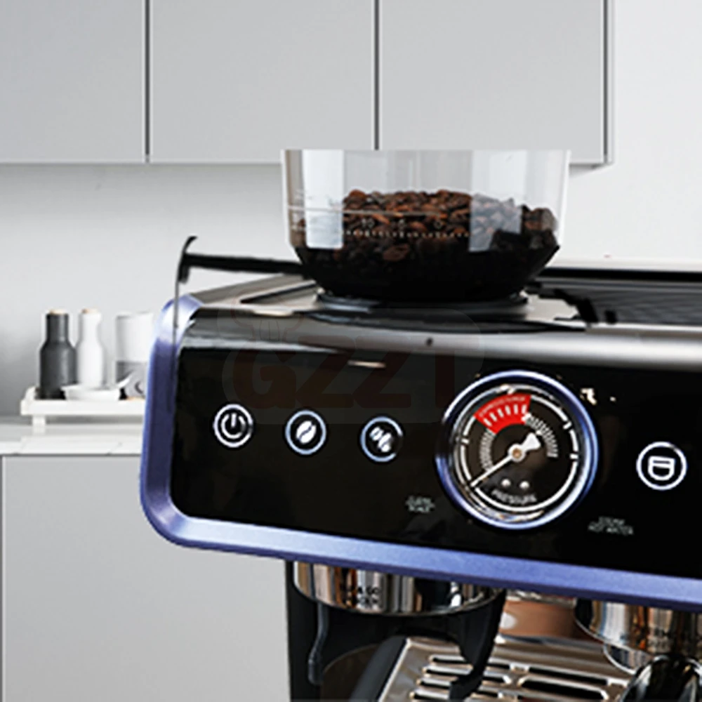Multifunctional Automatic Espresso Maker, 19Bar Pressure With Built‑in Grinder for Arabic Coffee Cappuccino Coffee Brewing Tool