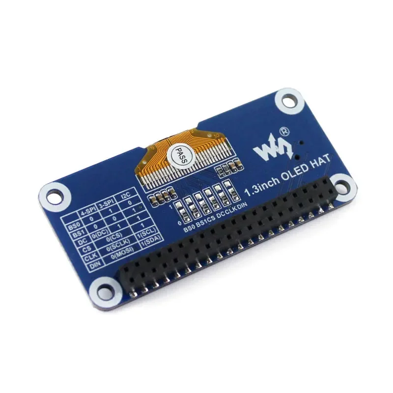 Módulo Placa de Expansão OLED para Raspberry Pi, SPI Display, Suporta PI Zero, 3B, 4B, Jetson Nano, 1,3 polegadas