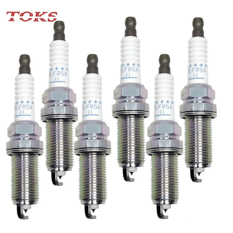 4-6Pcs 22401-5M015 PLFR5A-11 Iridium Spark Plug For CITROEN C5 C6 C8 PEUGEOT 407 607 807 LANCIA PHEDRA 3.0 3.0L V6 224015m015