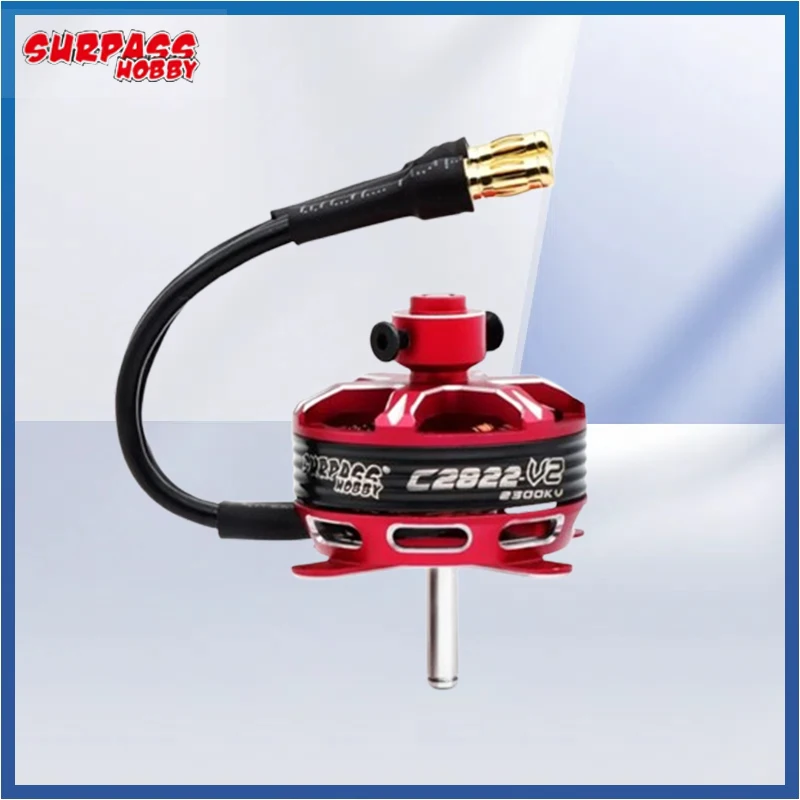 

Surpass Hobby C2822 V2 2-3S 2-4S 14-pole Outrunner Brushless Motor For Fixed-wing Aircraft Airplane