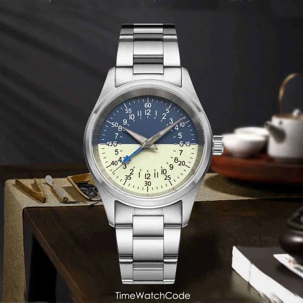 

Часы по индивидуальному заказу NH34A, автоматические часы-пилот для мужчин, механизм GMT, 36 мм, 200 м, водонепроницаемые, с сапфировым стеклом, светящиеся, персонализированные