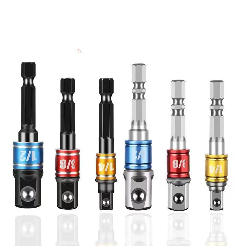 1 шт./3 шт., набор адаптеров для сверл с шестигранным хвостовиком для ударной отвертки-удлинитель для сверл с квадратным торцем, 1/4