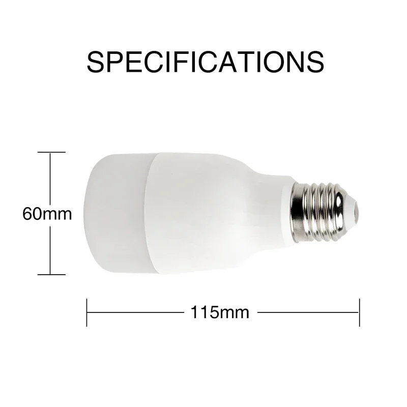 Bulb Intelligent Colorful LED Lamp WiFi Smart Light 7W RGBW APP Remote Control Works with Alexa Google for Smart Home E27 E26