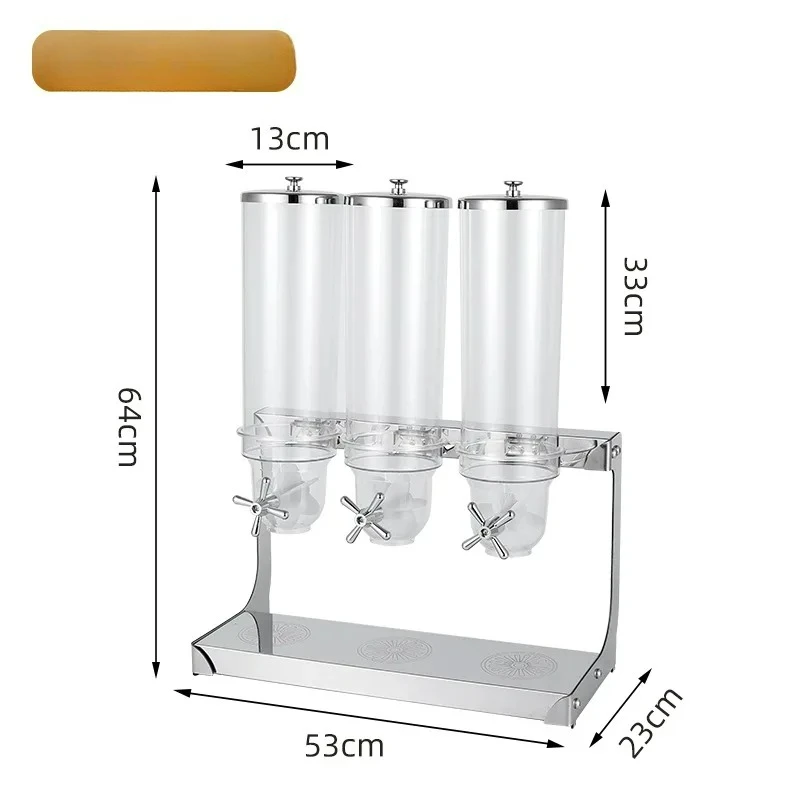 Factory Direct 2026 Stainless Steel Grain Distribution Machine Dried Fruit Separator Buffet Grain Tank Hotel Restaurant Cereal S