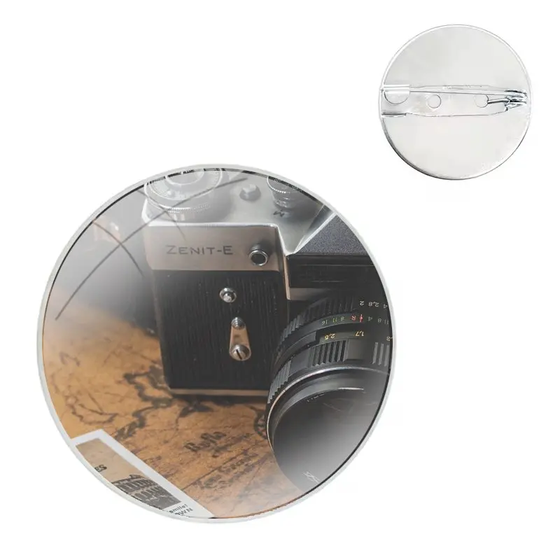 Landscape camera Pins Badge Metal Brooches For Clothes Backpack Decoration gift