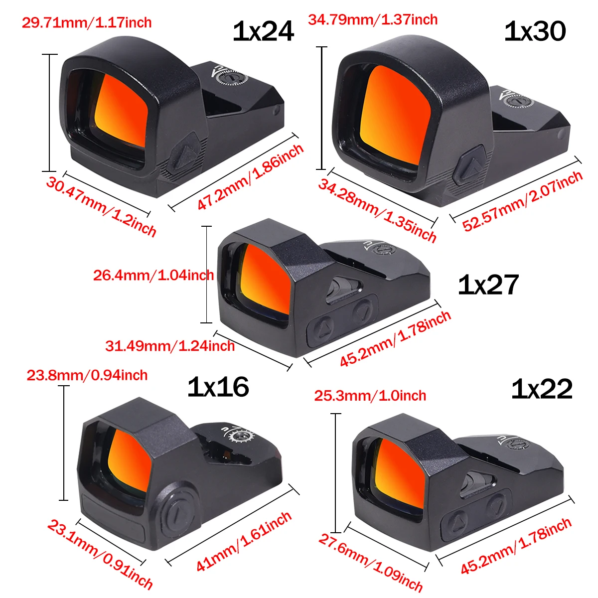 التكتيكية الساخن البائع ريد دوت البصر كومبو المدمجة منعكس 3 MOA 6MOA الصيد البصرية منعكس البصر مسدس نطاق مع الشعار الأصلي #5