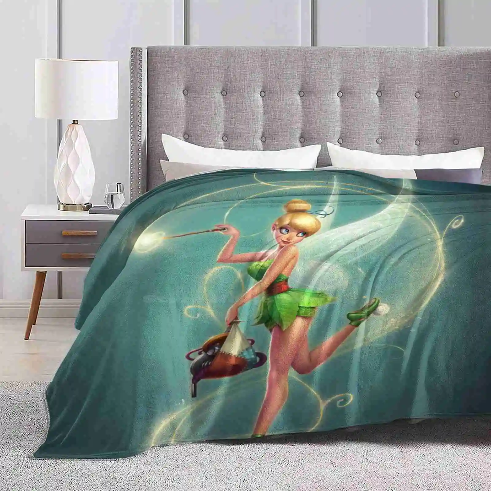 Soft Warm Throw Blanket Fairy Pinup Cute Girl Kimisz Felipekimio