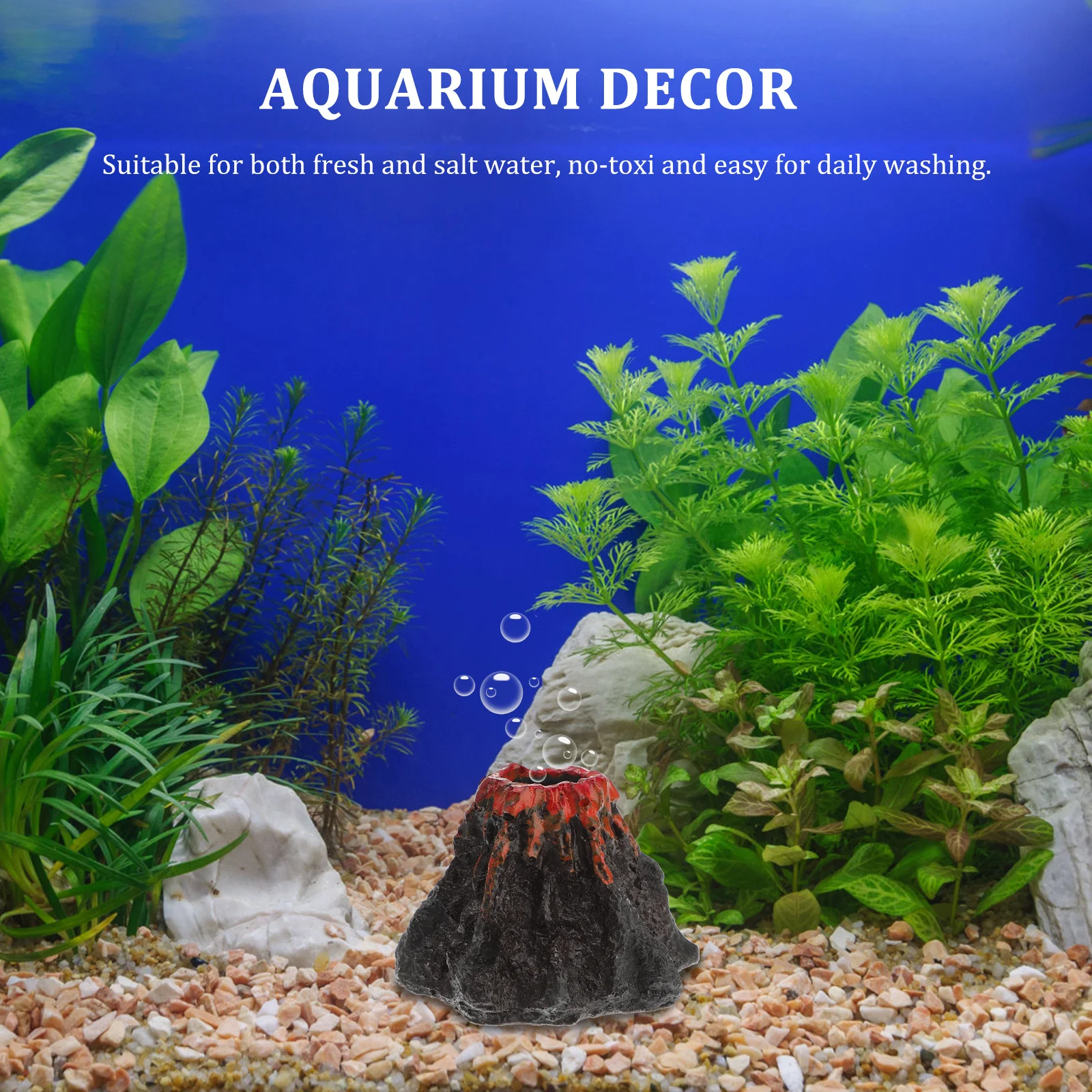 

Simulation Volcanic Aquarium Decoration Resin Underwater Landscape Ornament For Fish Tank Coral Decor Plants Decorations