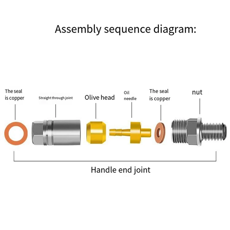 Universal Hope Oil Hose Connector Set Oil Needle Olive Heads Five-Wire Caliper For Hope TECH3 V4 E4 X2 Brake Handle End