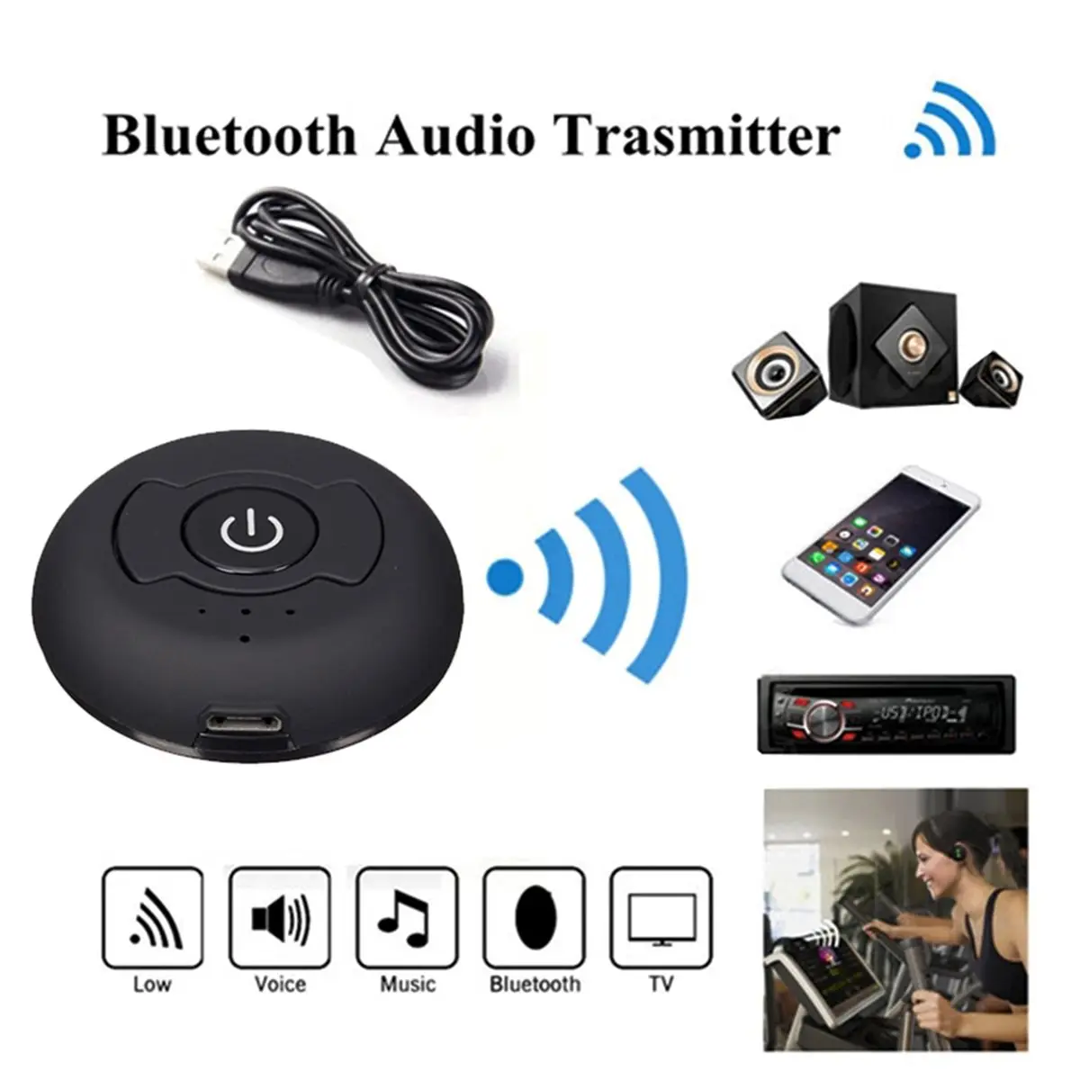 Fits for Bluetooth Transmitter Versatile Dual Bluetooth Headphones Easy Setup Multipoint Technology Enhanced Audio Performance