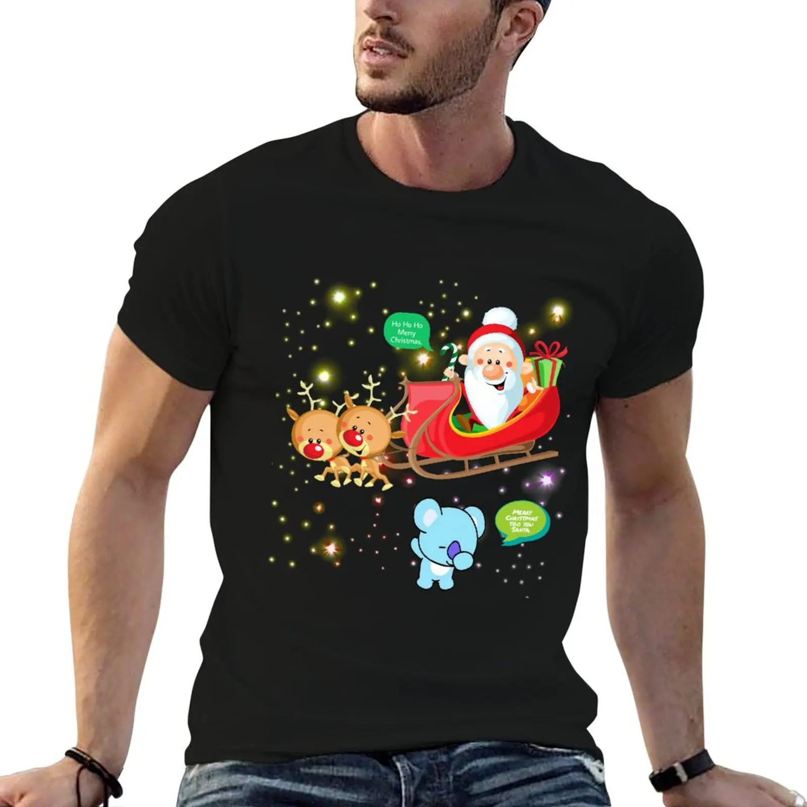 Koala and Christmas shirts, kids shirts , phone cases, water bottle, masks, nice socks T-Shirt Large Size Breathable Tee