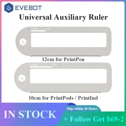 Evebot-Régua Auxiliar Universal, Posicionamento De Chapa De Aço, Régua Reta De Aço Inoxidável, Escala De Metal Para Impressoras Manuais