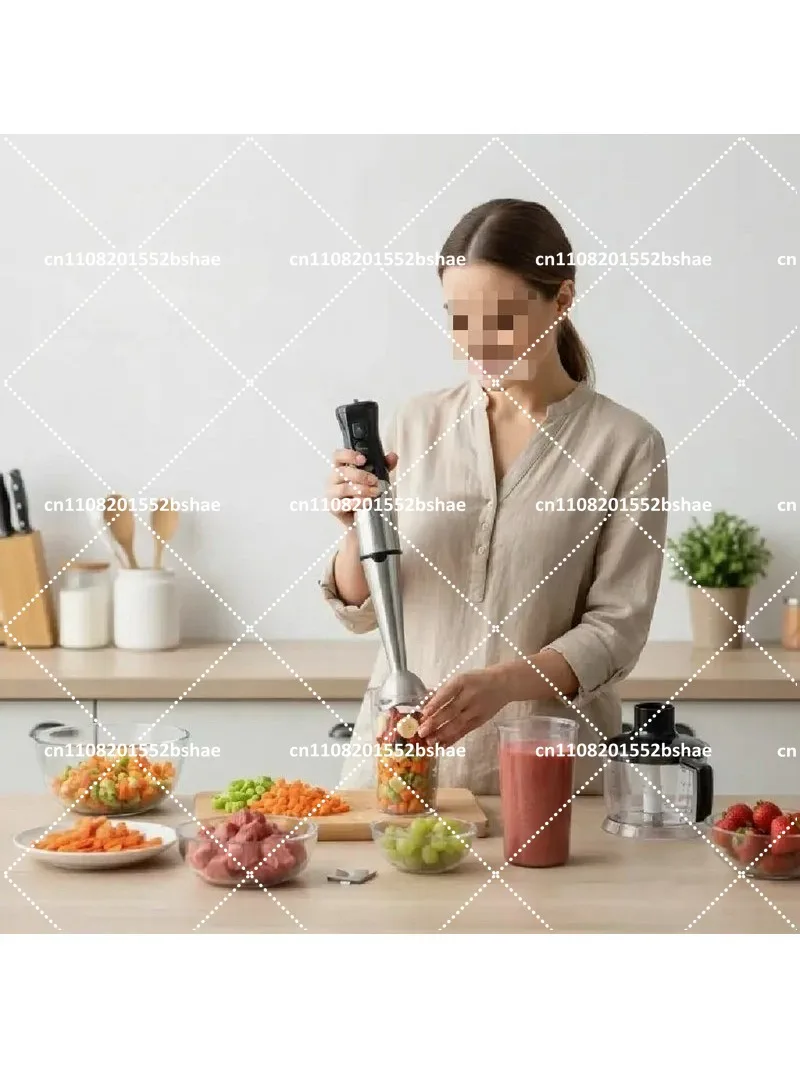 household handheld 10-in-1 electric multi-functional cooking stick cooking machine mixer stirring stick grinder