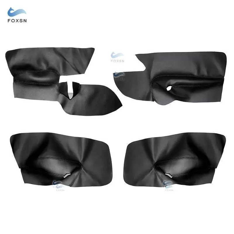 For VW Golf 5 Jetta 2005 2006 2007 2008 2009 2010 Microfiber Leather Car Inner Door Panel Armrest Handle Cover Protective Trim