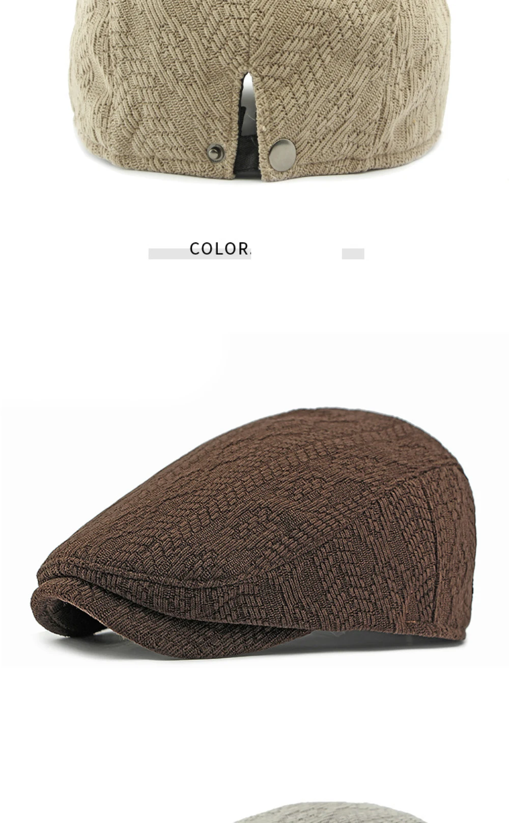 HT4575 Berets Herbst Winter Gestrickte Hut Kappen für Männer Frauen Vintage Künstler Maler Baskenmütze Hut Ivy Flache Kappe Männlich Weiblich Baskenmütze Kappen – Detail 12