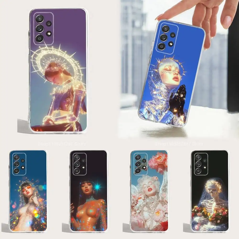 

Vintage Art Flash Diamond Phone Case For Samsung A30,71,51,S9,10,20,Ultra,FE,23,21,PIus,Lite, S22,Transparent, Silicone