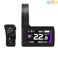 1 PCS DPC245 Display Screen Bluetooth 5.0 LCD Speedometer Black Plastic For Bafang Mid Motor Protocol M510 M560 M820 M600