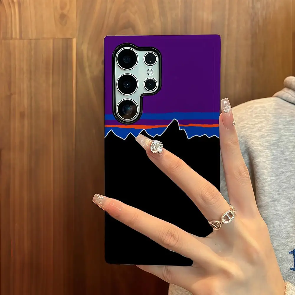 Funda de teléfono con diseño de Patagonias para Samsung S25, carcasa de película de lujo GalaxyS24Ultra 23plus S22 21 A56 36 26 16, cubierta de doble capa