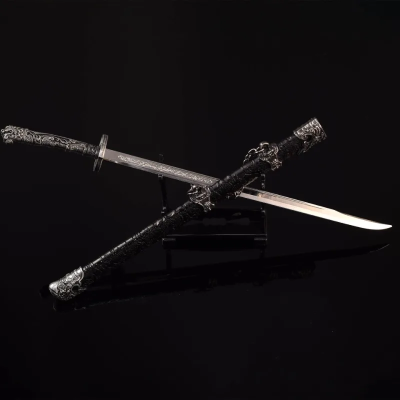 Serie de armas frías de 26cm, cuchillo XiuChun, periféricos de Anime chino, modelo de Metal, accesorio de espada, colecciones de adornos, juguete para niño