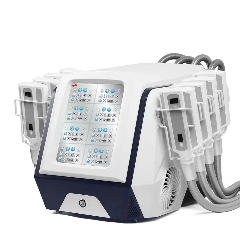 Portable 8 Board Cryo Slimming Machine Ice Sculpture Fat Reduction Cryotherapy Cellulite Removal Body Sculpting Device